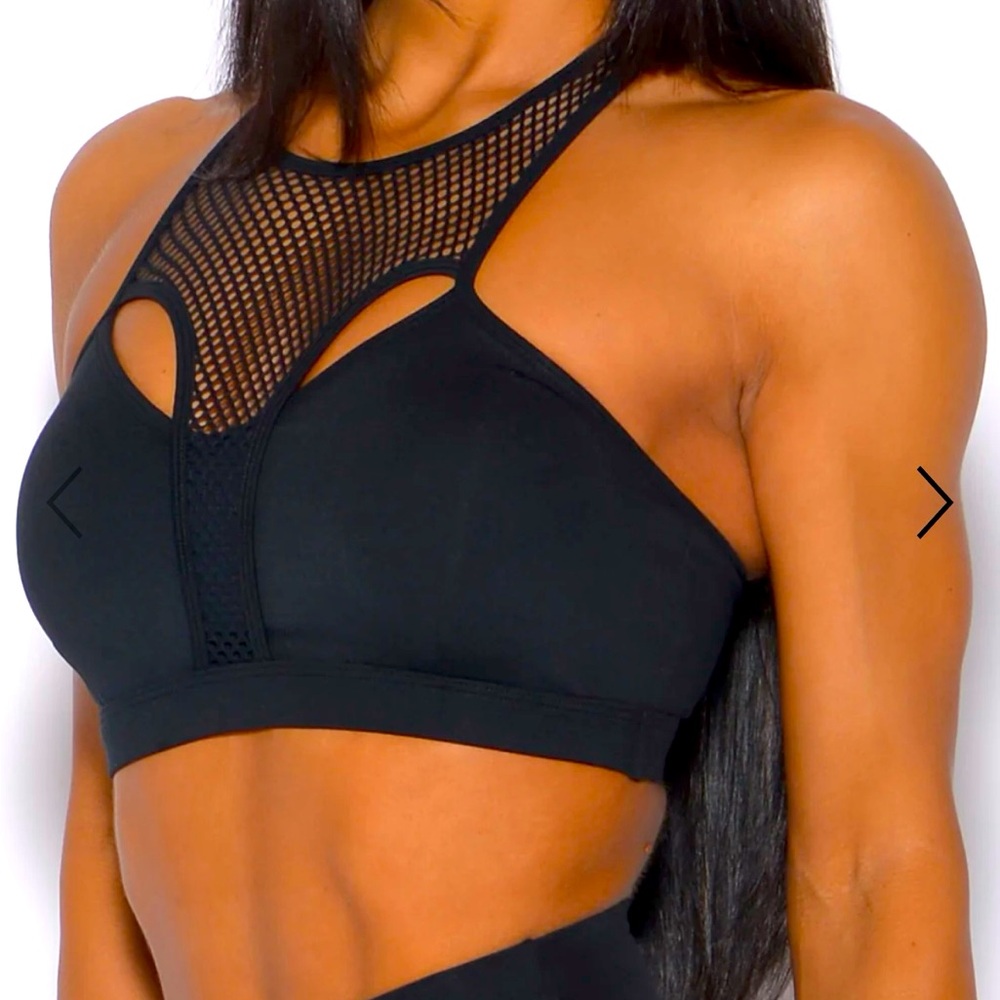 Bombshell Sportswear Black Sports Bra, s, NWT